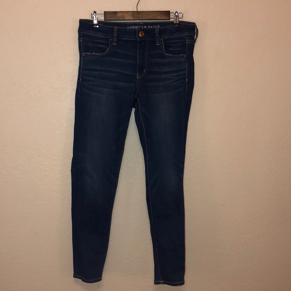 AEO mid wash jegging